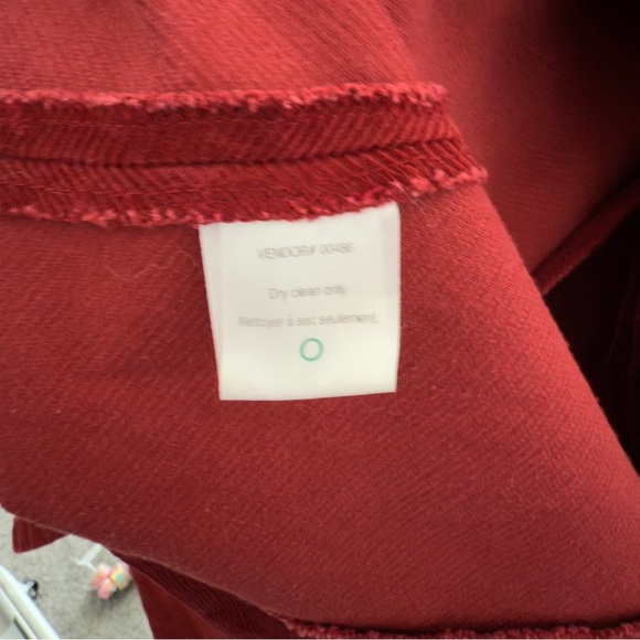 Cotton Ginny Red Corduroy Button Front Midi Dress Size 5 - Picture 11 of 11